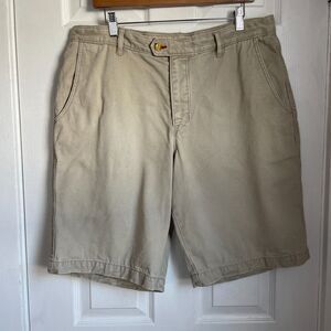 Keanan Duffty England's Dreaming Shorts Size 36 Khaki Tan Loose READ